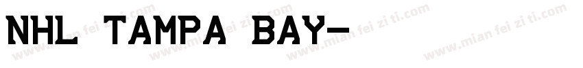 NHL Tampa Bay字体转换
